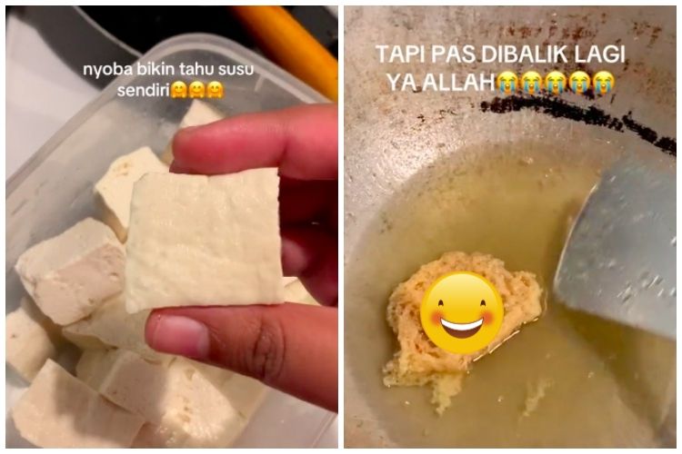 Tahu goreng susu untuk camilan Sabtu pagi memang terlihat menggiurkan, namun jika dibalik justru membuat dada berdebar-debar.