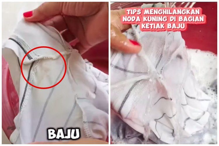 Tanpa pemutih, ini cara ampuh menghilangkan noda kuning di ketiak hanya dengan menggunakan 1 bahan dapur saja.