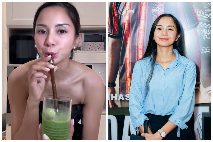 Cara unik Kirana Larasati dalam mengolah matcha campur udang, menjadi lauk yang nikmat