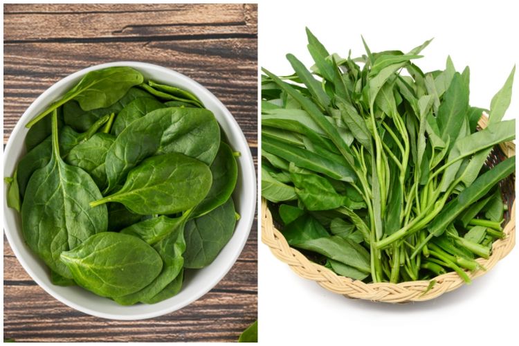 Bayam, air bayam, daun papae, ini adalah cara yang baik untuk menyelamatkan daun dalam solo