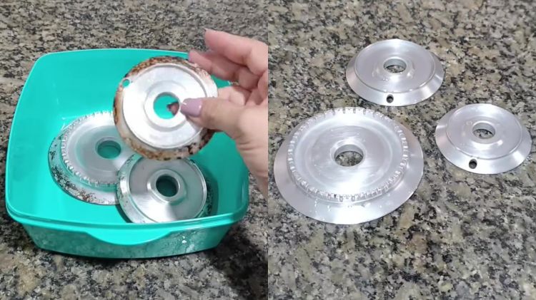 Tanpa didiamkan semalaman di air panas, ini cara cepat membersihkan kompor setingkat 1 dapur