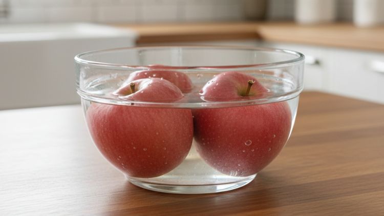 Penelitian menunjukkan bahwa satu-satunya cara untuk menghilangkan pestisida dari apel secara menyeluruh adalah dengan tidak menggunakan air keran